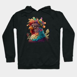 Chicken Hippie Hoodie